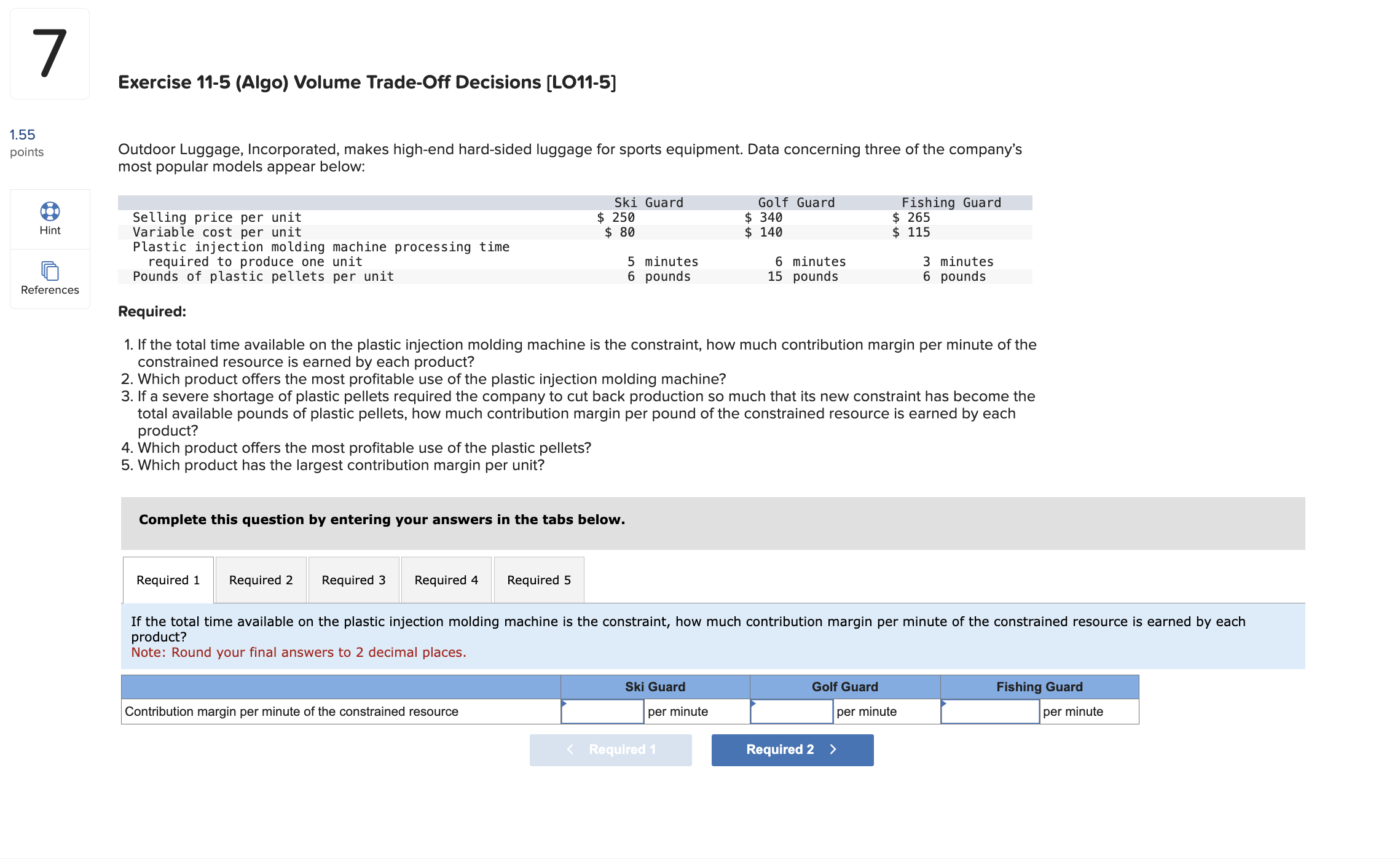 Exercise 1 1 - 5 ( Algo ) Volume Trade - Off