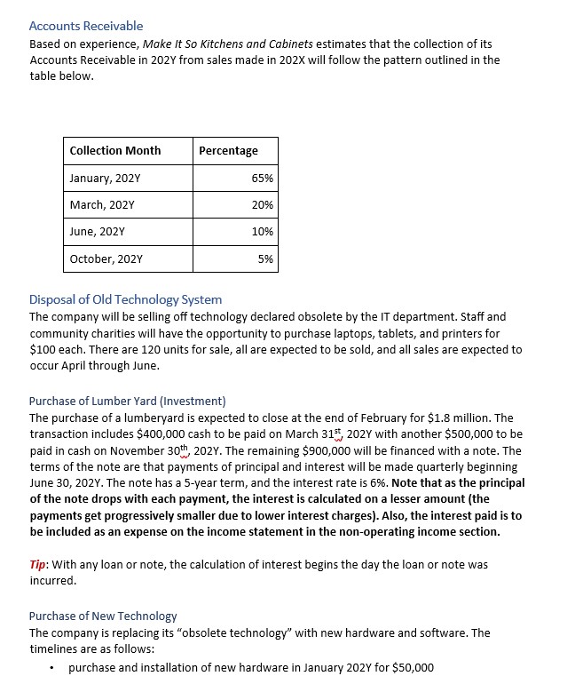 please complete the full cashflow statement as