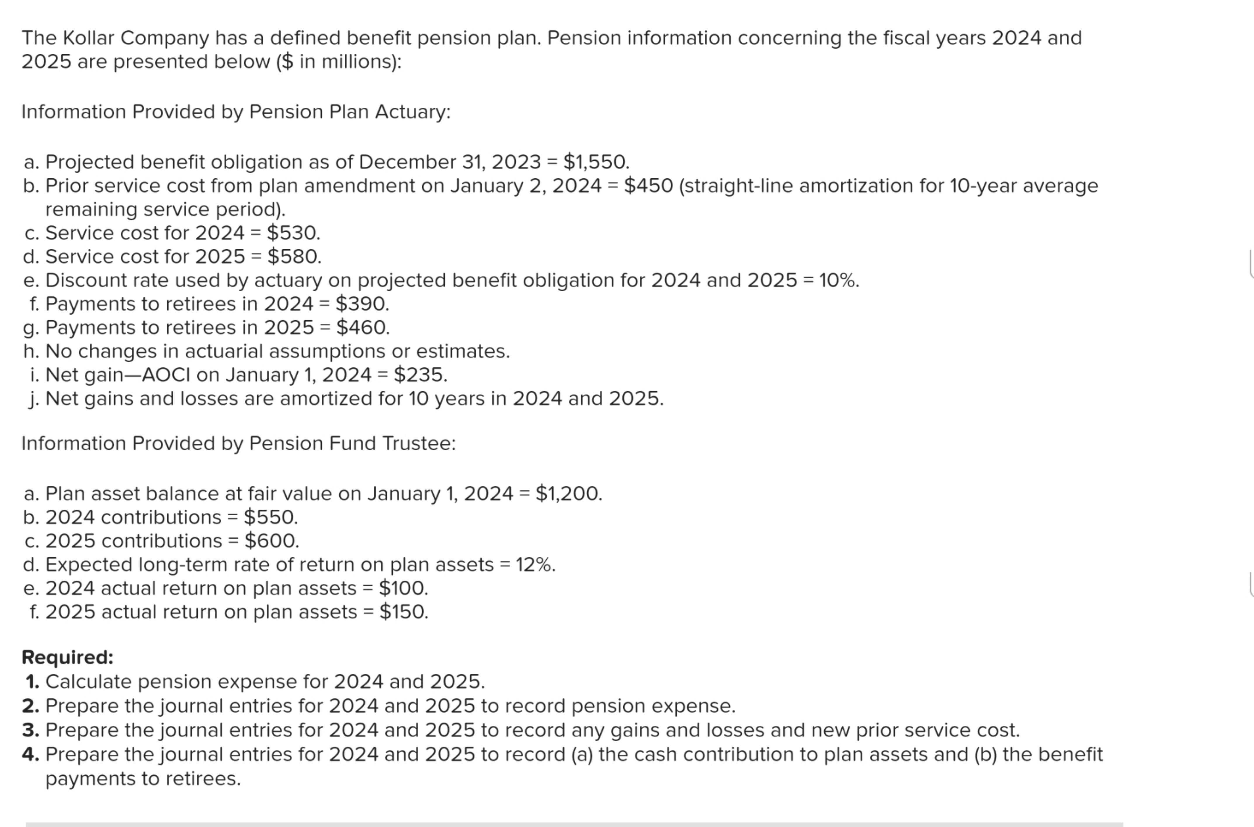 $ i n millions 2 0 2 3 = $ 1 , 5 5 0 . b . Prior