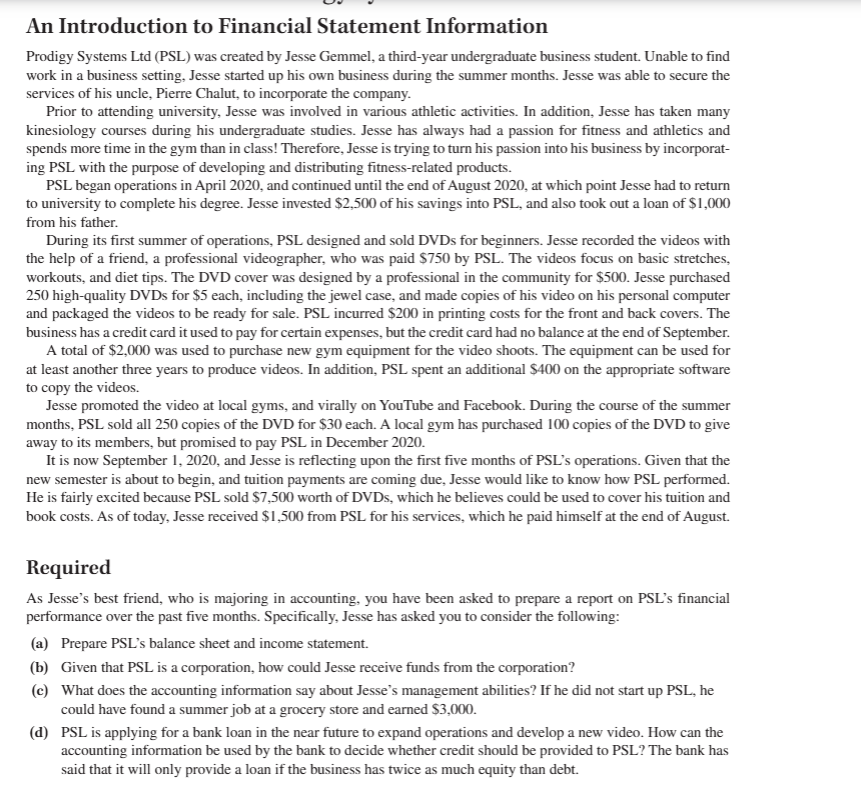 An Introduction to Financial Statement