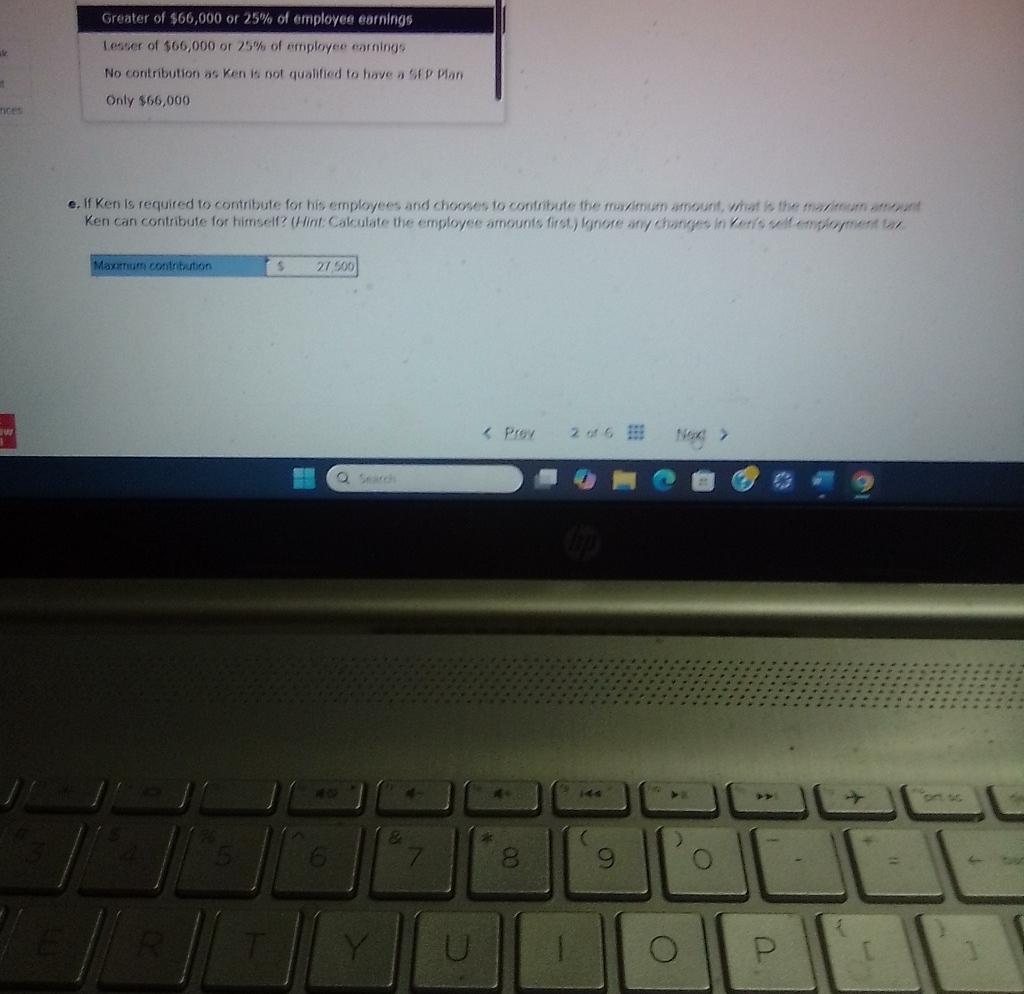 Problem 1 1 - 5 5 ( LO 1 1 - 2 ) Ken is a self -