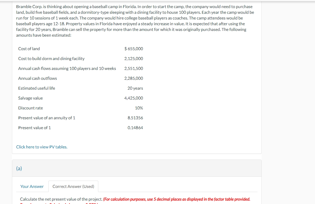 Bramble Corp. is thinking about opening a