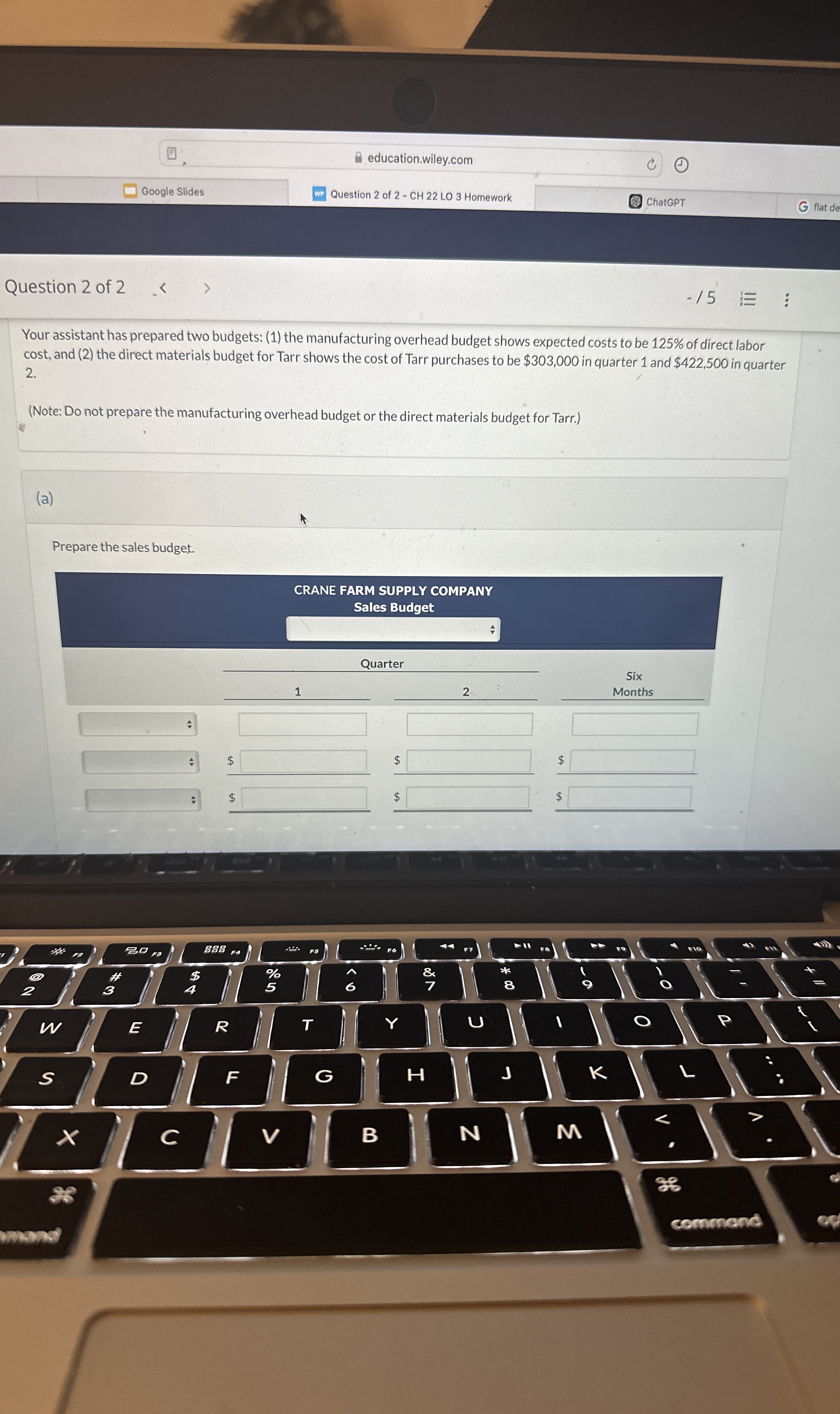 Question 2 of 2 - 1 5 Current Attempt in Progress