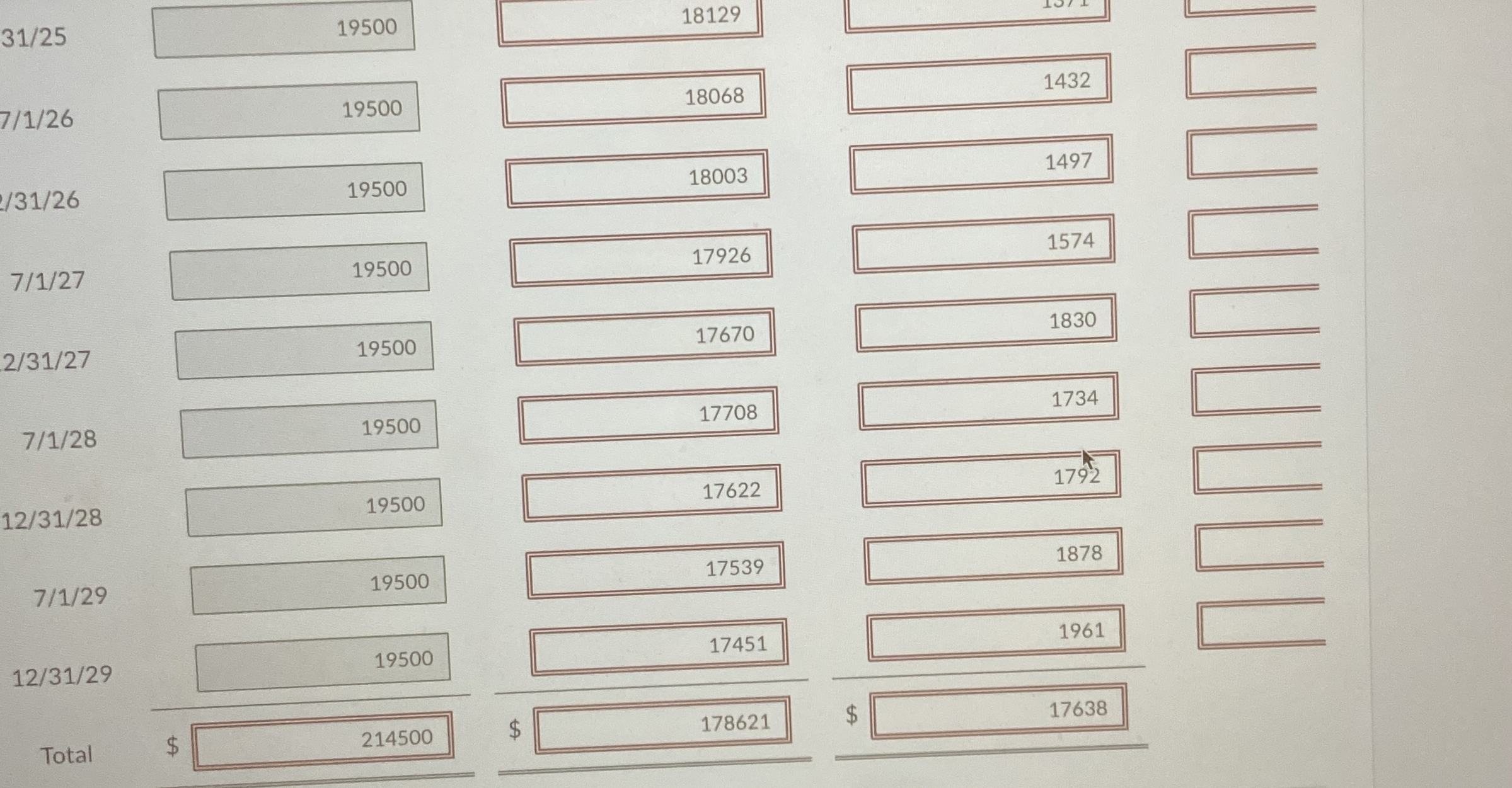 \ table [ [ 1 , Amortization - Effective -