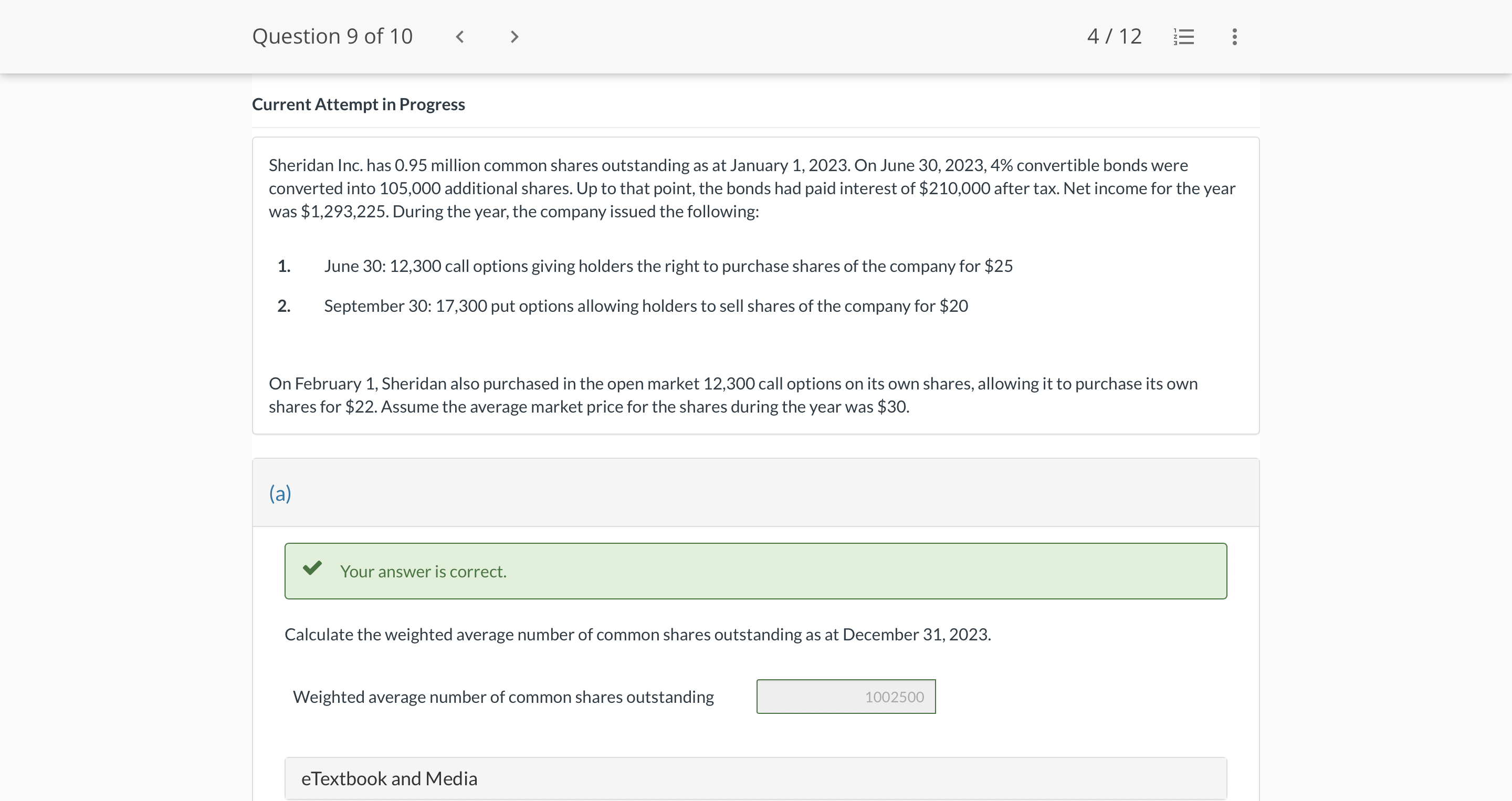 Current Attempt in Progress Sheridan Inc. has 0 .