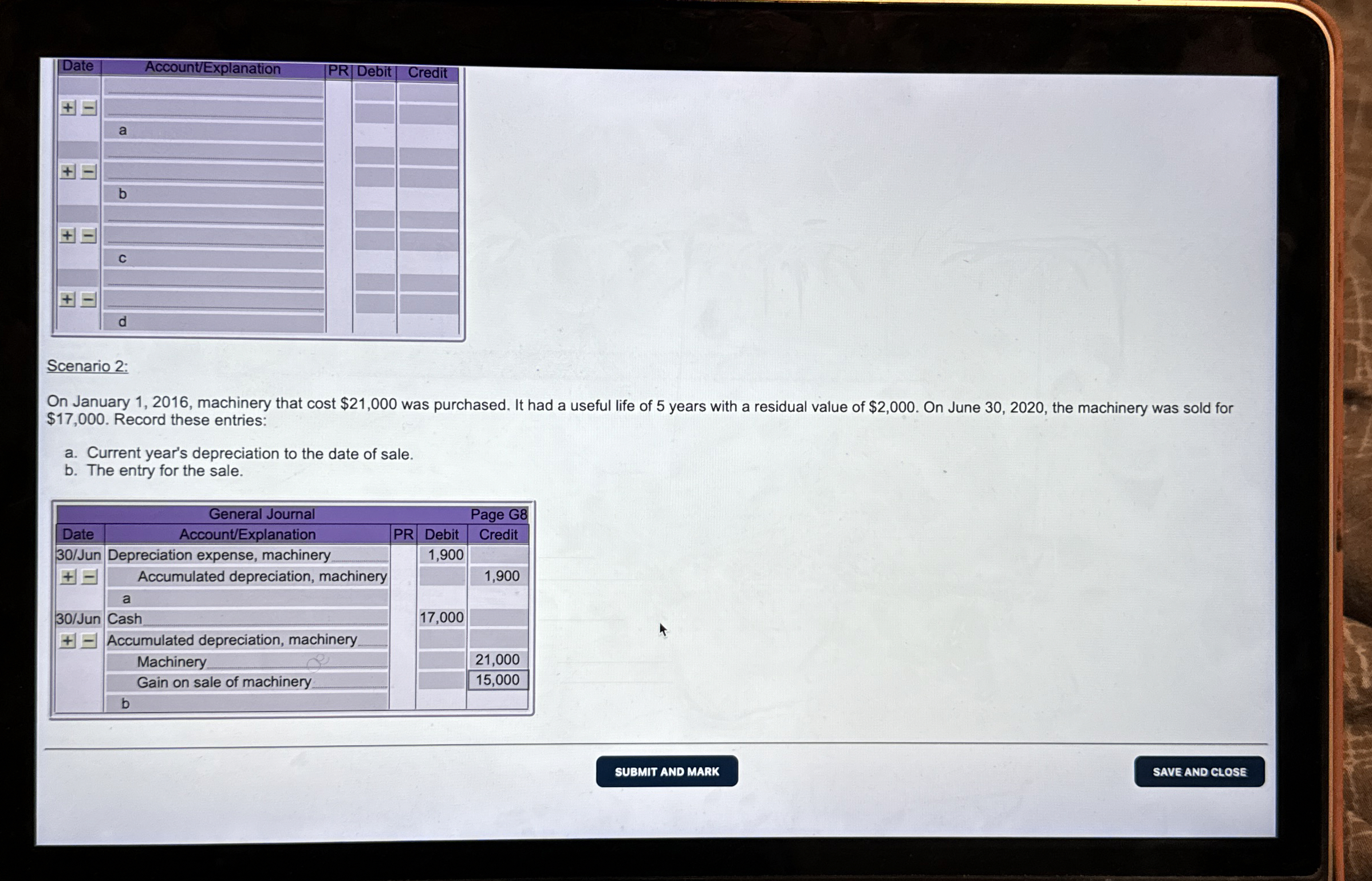 \ table [ [ Date , Account / Explanation , PR ,