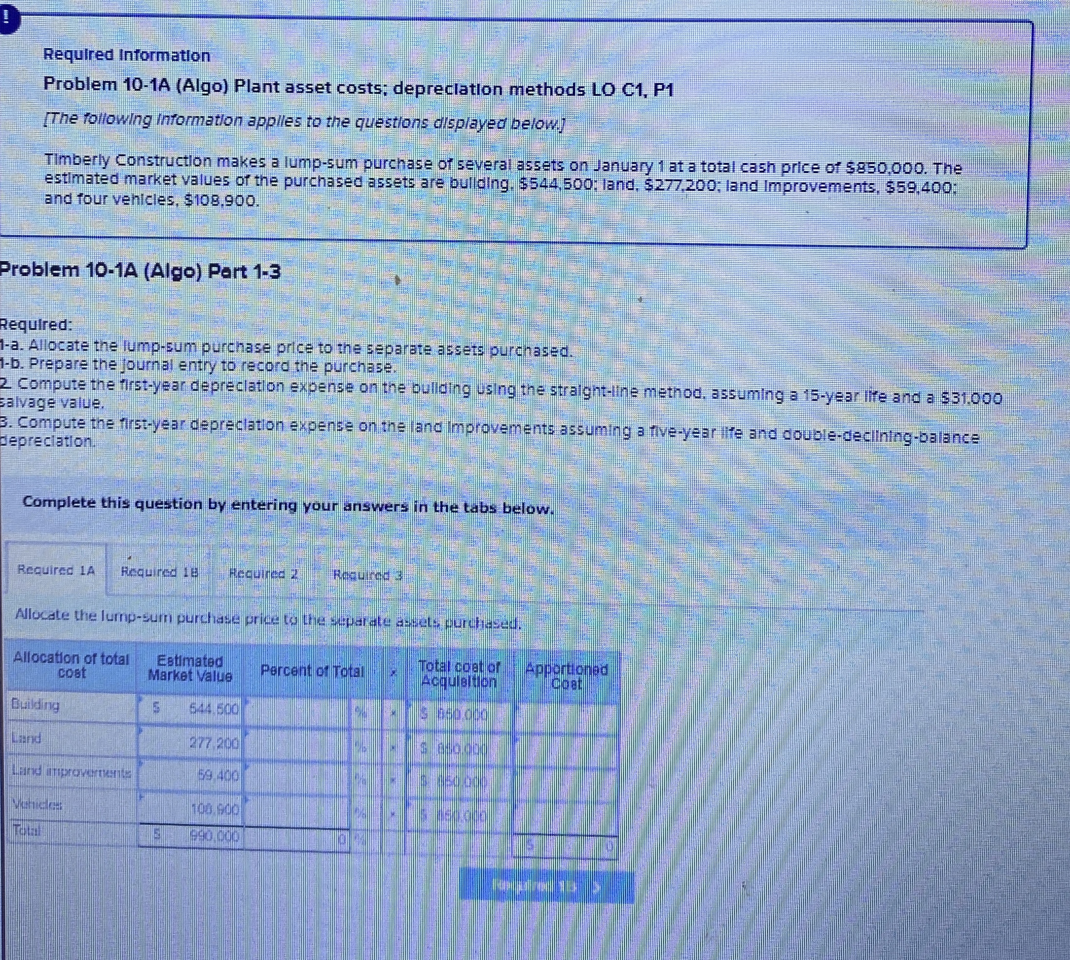 D Required intormation Problem 1 0 - 1 A ( Algo )