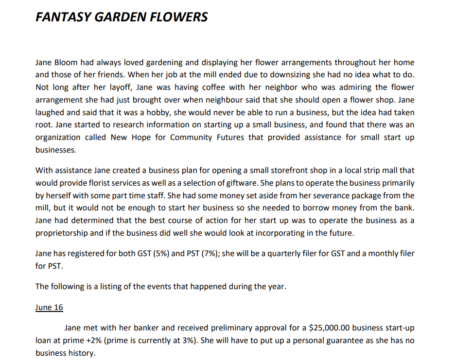 FANTASY GARDEN FLOWERS Jane Bloom had always