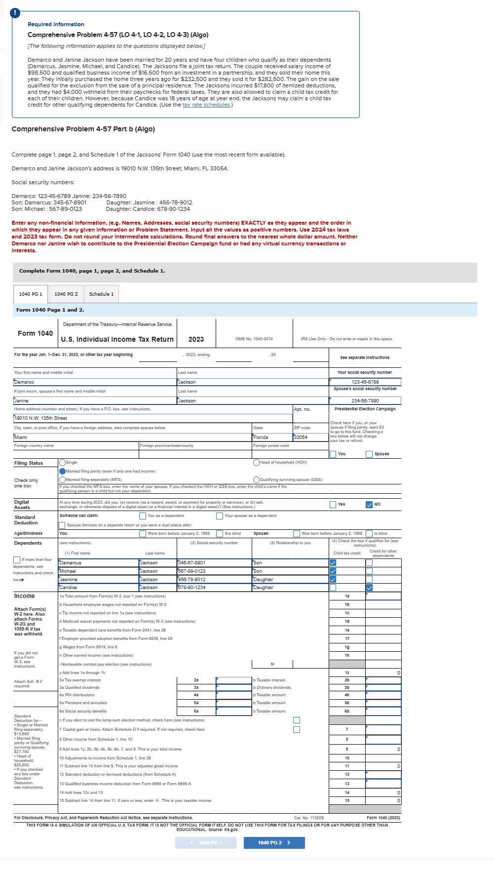 Required Information Comprehensive Problem 4 - 5