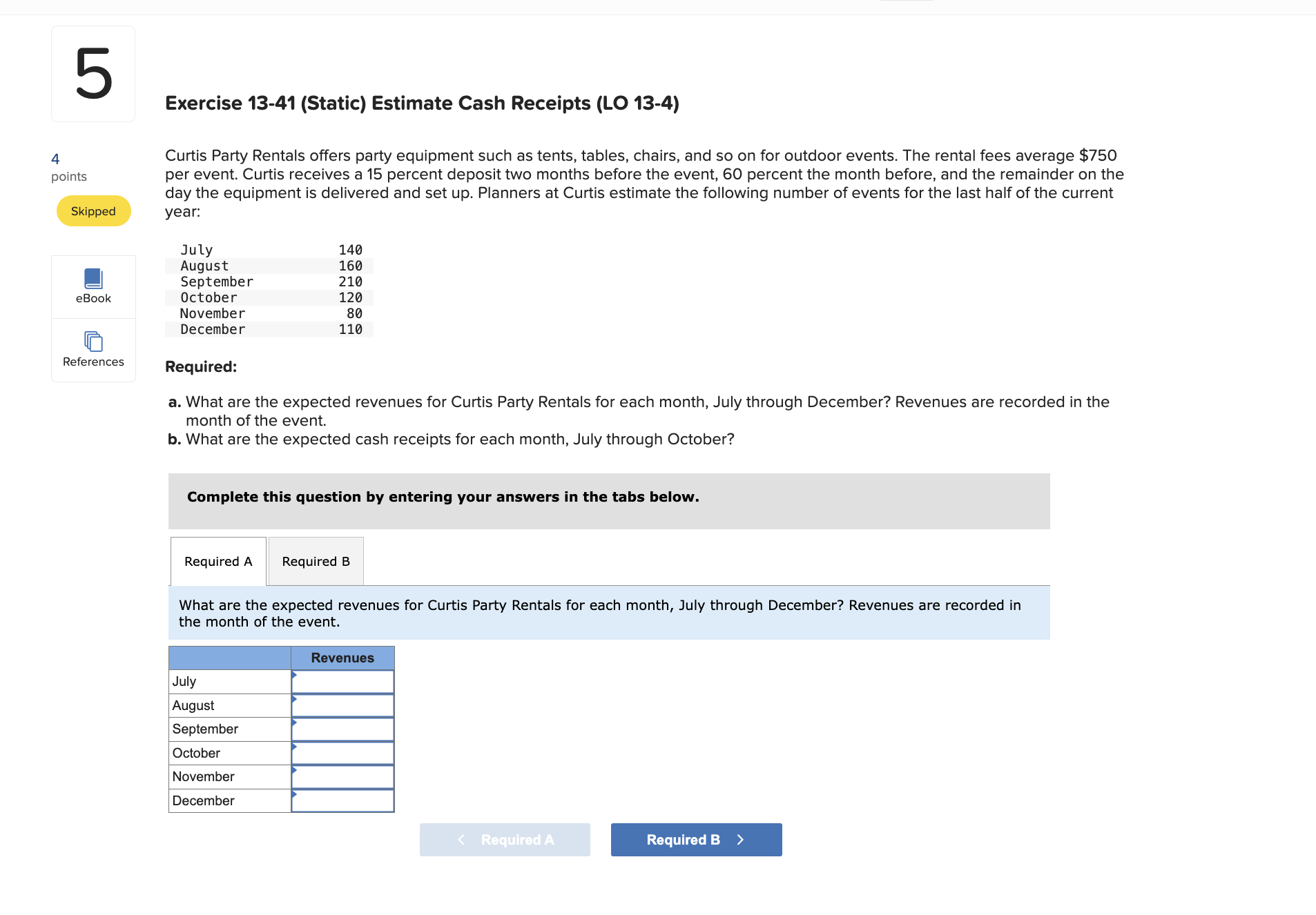 Exercise 1 3 - 4 1 ( Static ) Estimate Cash