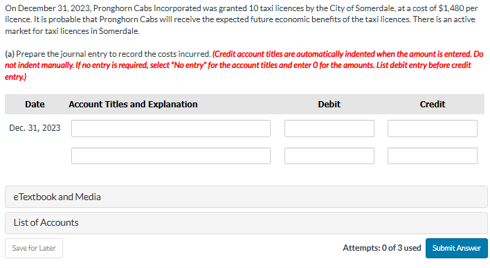 On December 3 1 , 2 0 2 3 , Pronghorn Cabs