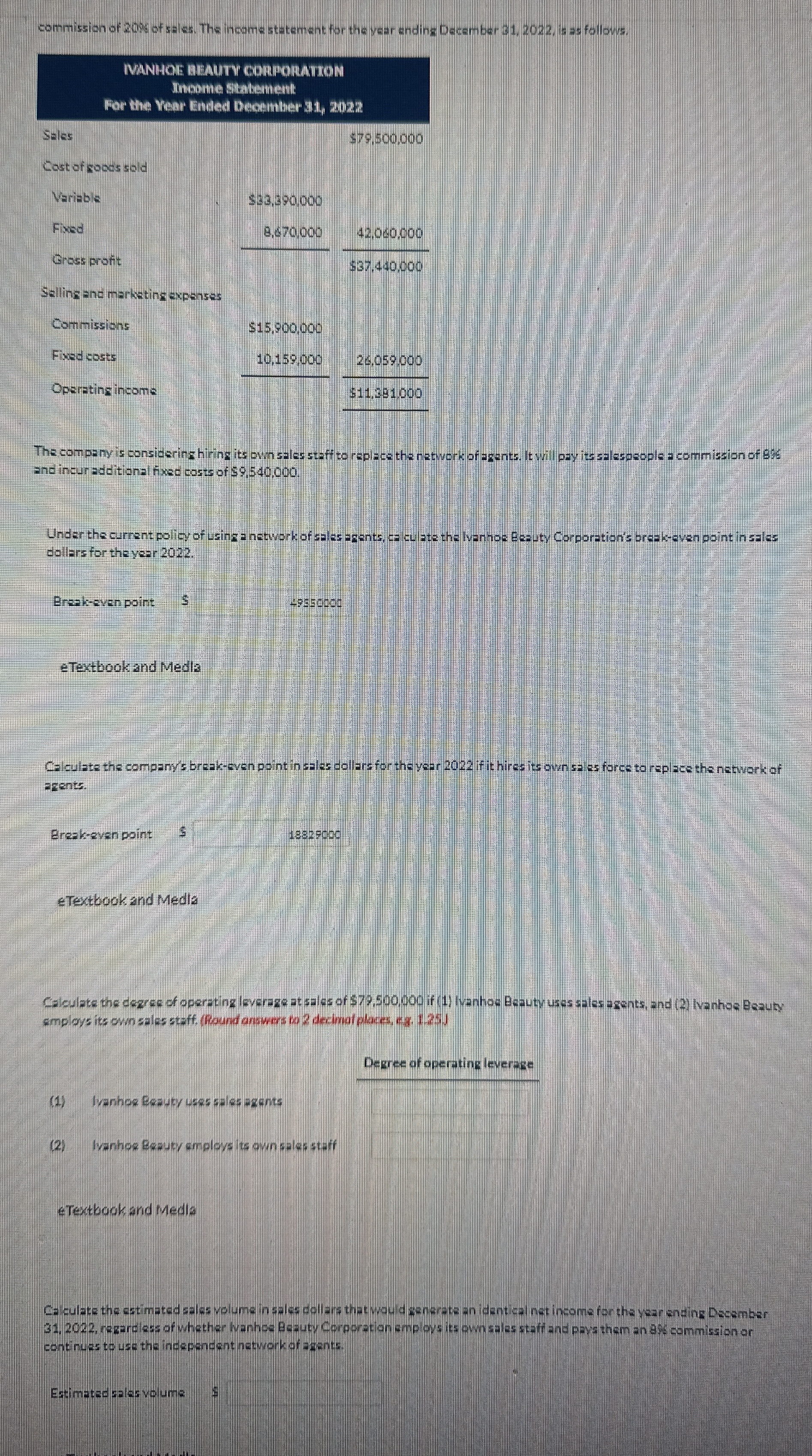 Answer all the blanks