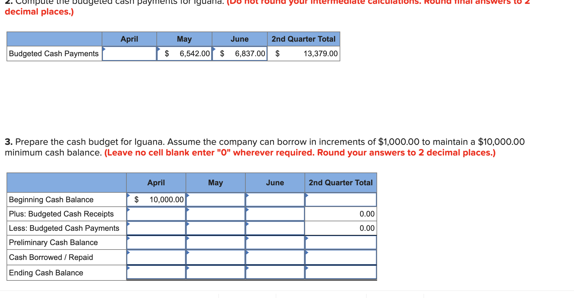 Required information Skip t o question [ T h e