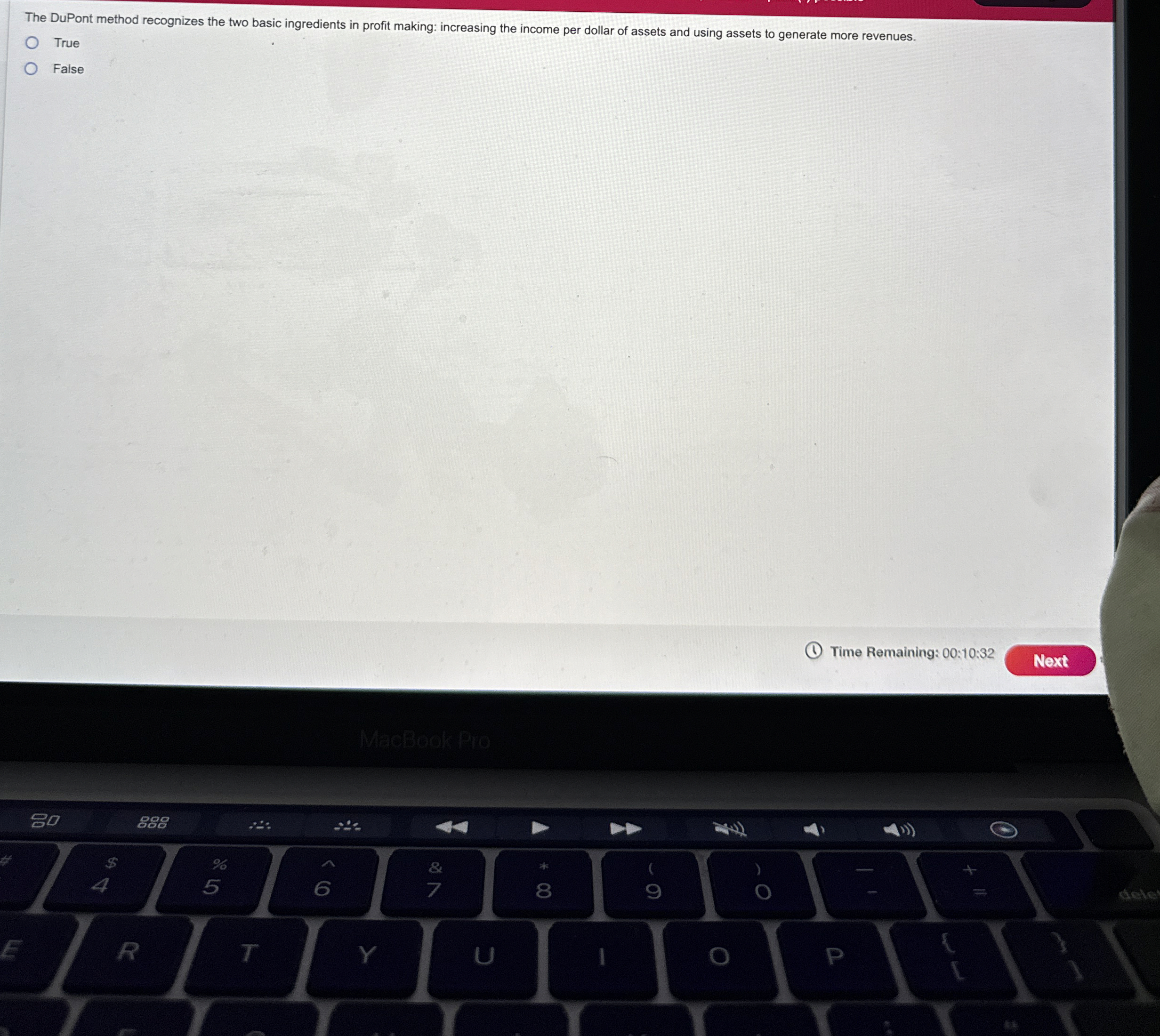 The DuPont method recognizes the two basic