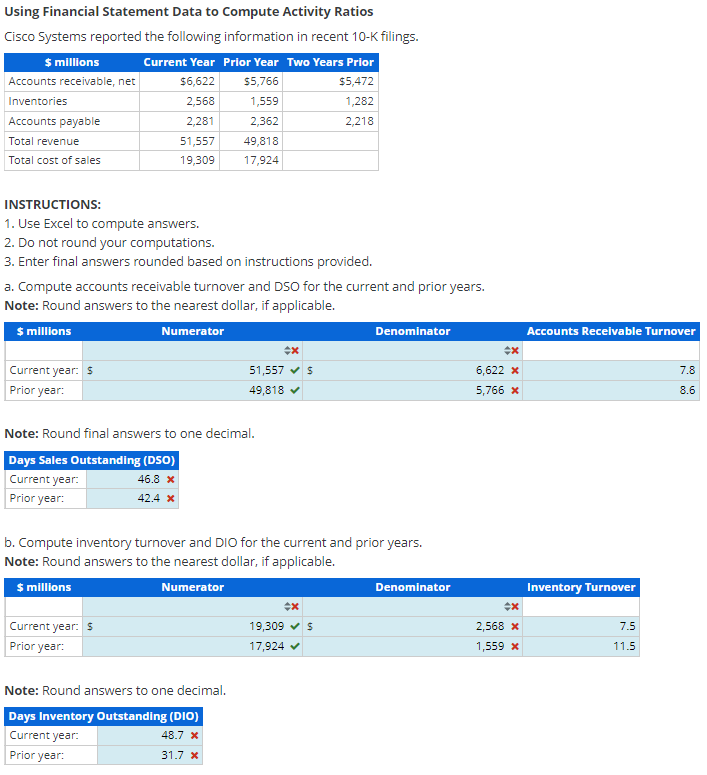 INSTRUCTIONS: 1 . Use Excel to compute answers. 2