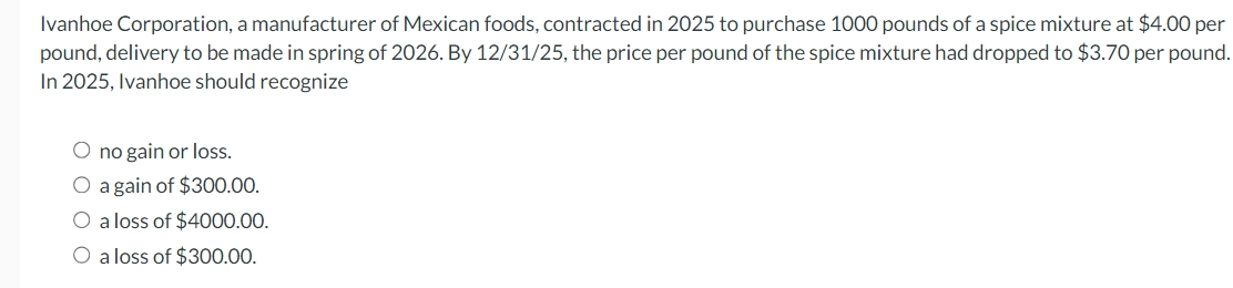 Ivanhoe Corporation, a manufacturer of Mexican