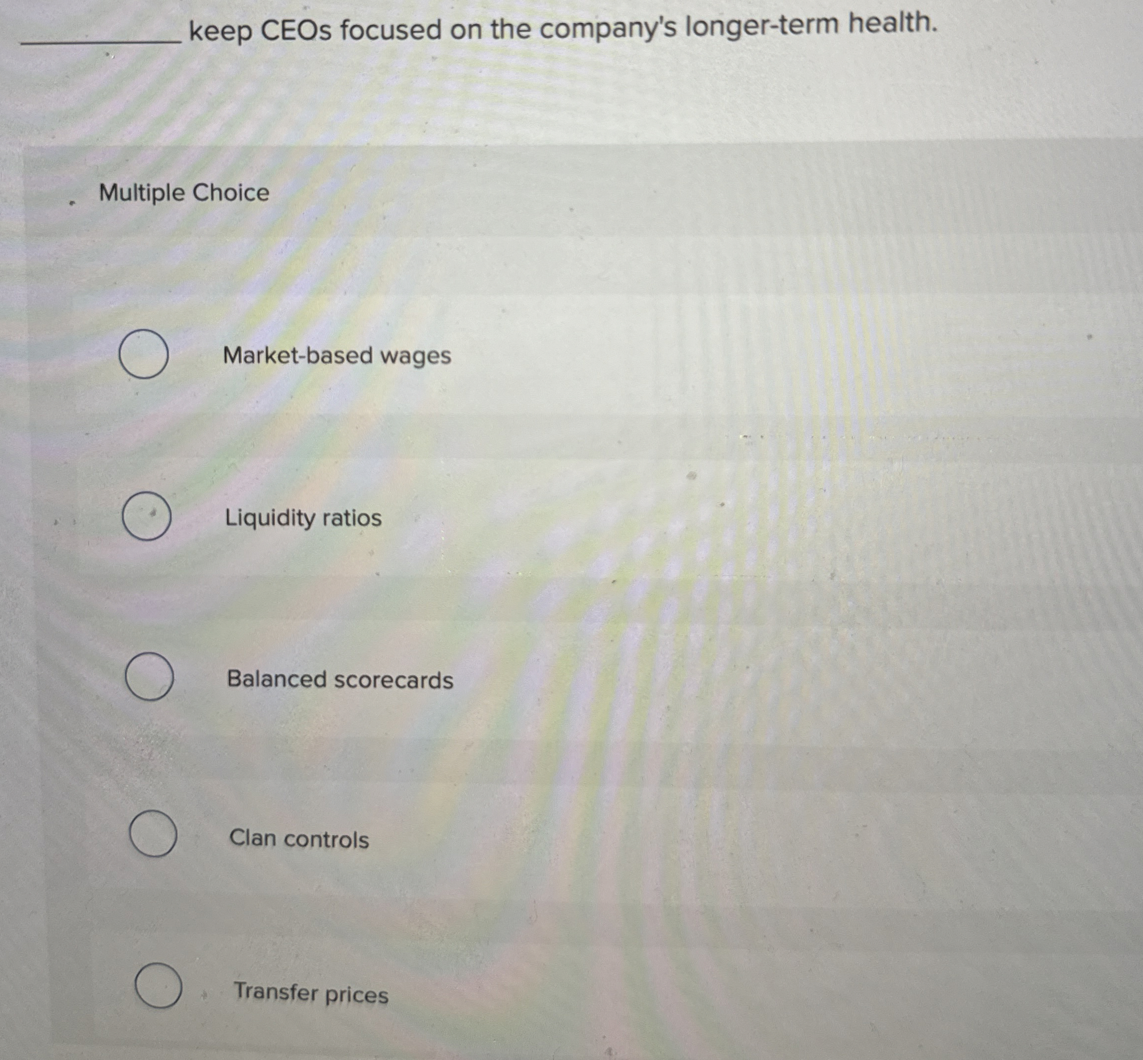 keep CEOs focused on the company's longer - term