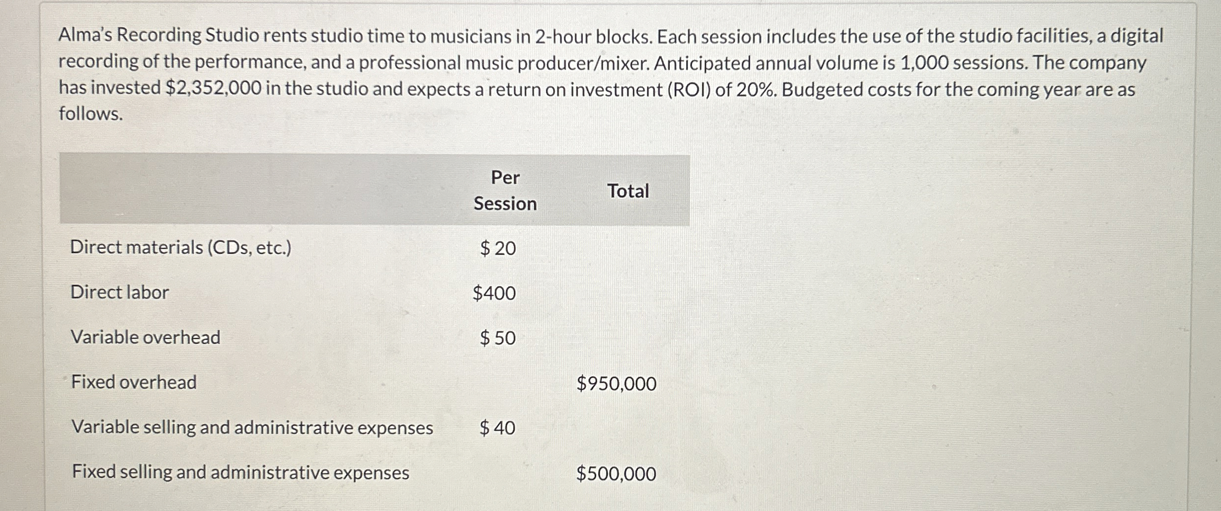 Alma's Recording Studio rents studio time to