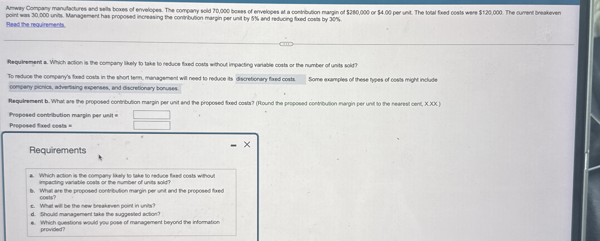 point was 3 0 , 0 0 0 units. Management has