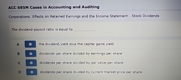 AcC 6 9 5 M Cases in Accounting and Auditing