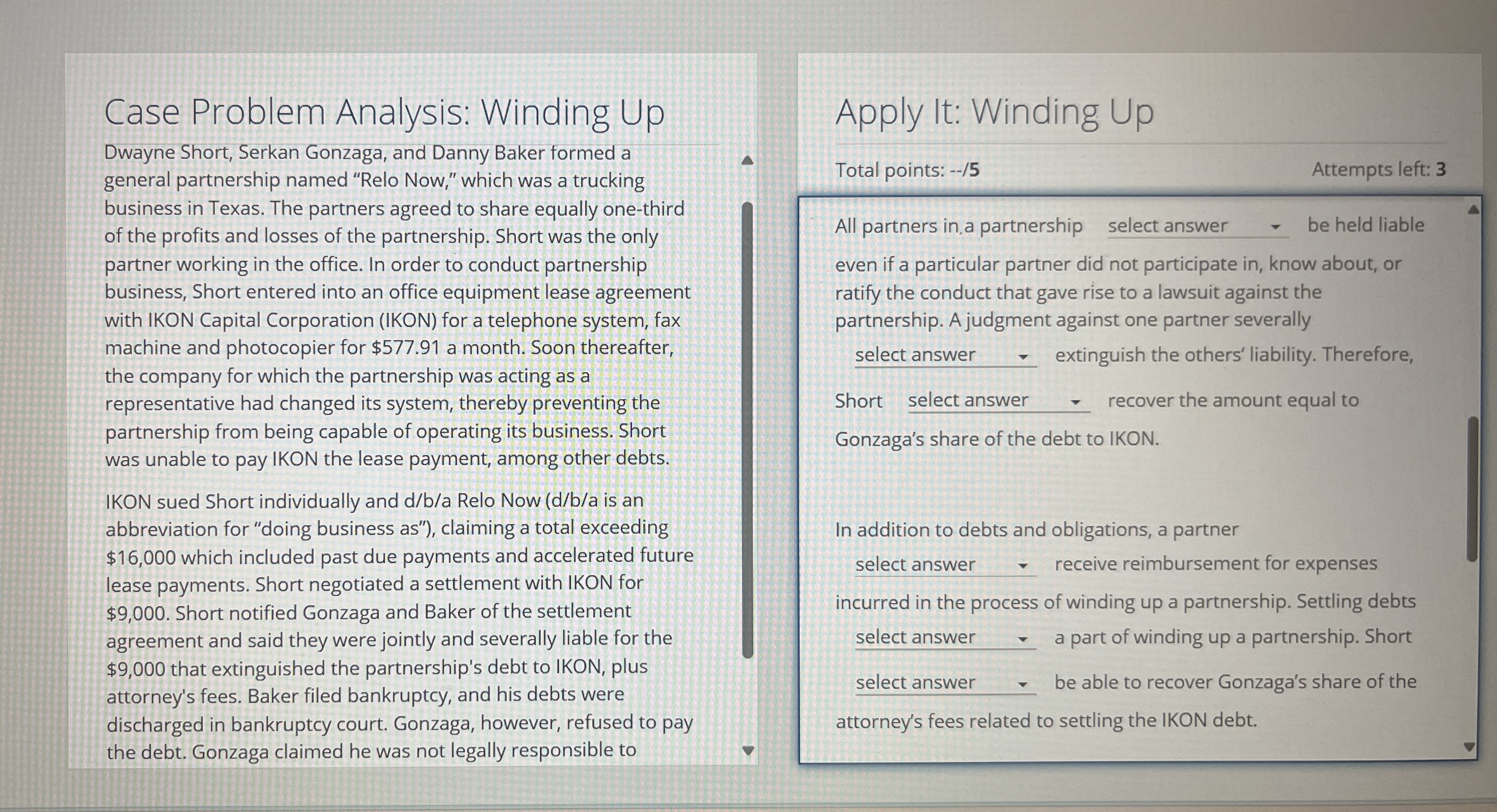 Case Problem Analysis: Winding Up Dwayne Short,