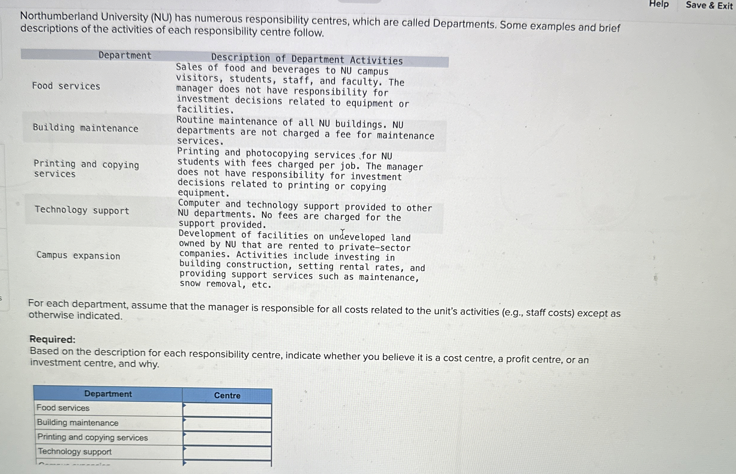 Help Save & Exit Northumberland University ( NU )