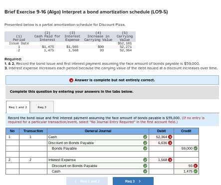 Brief Exercise 9 - 1 6 ( Algo ) Interpret a bond
