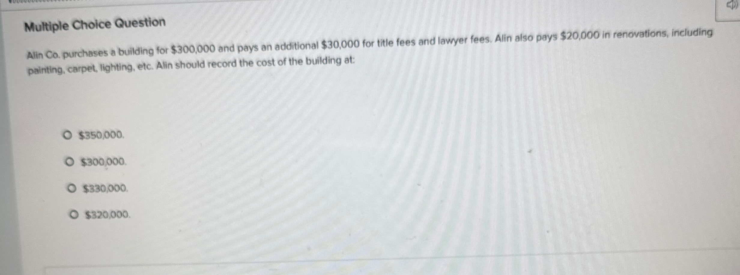 Multiple Choice Question Alin Co . purchases a