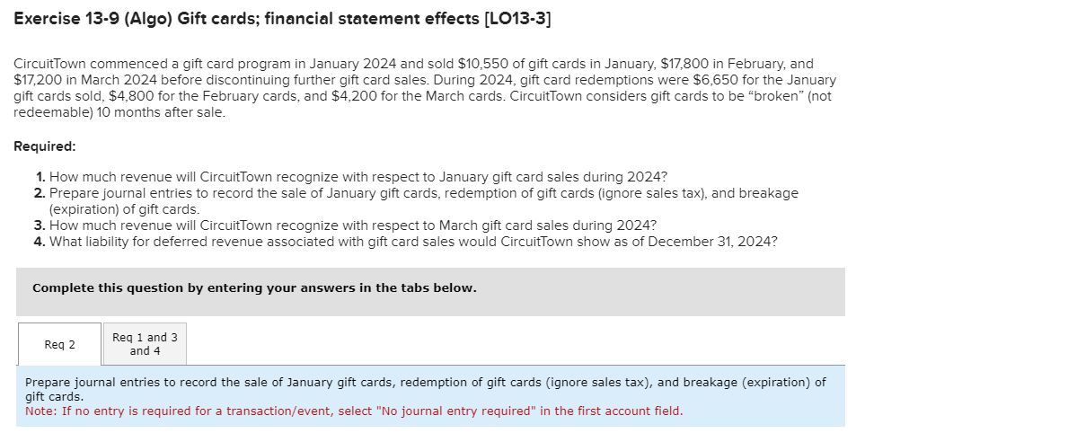 CircuitTown commenced a gift card program in