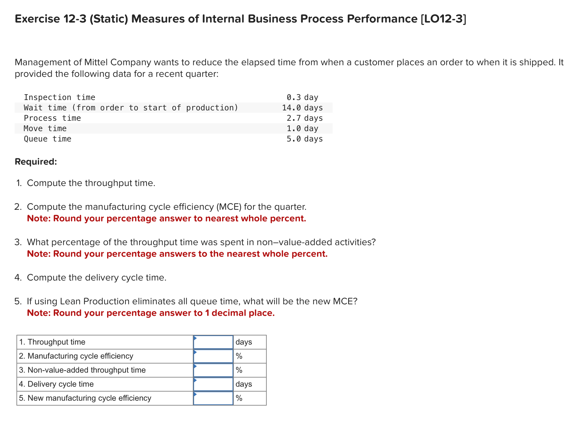 Exercise 1 2 - 3 ( Static ) Measures of Internal