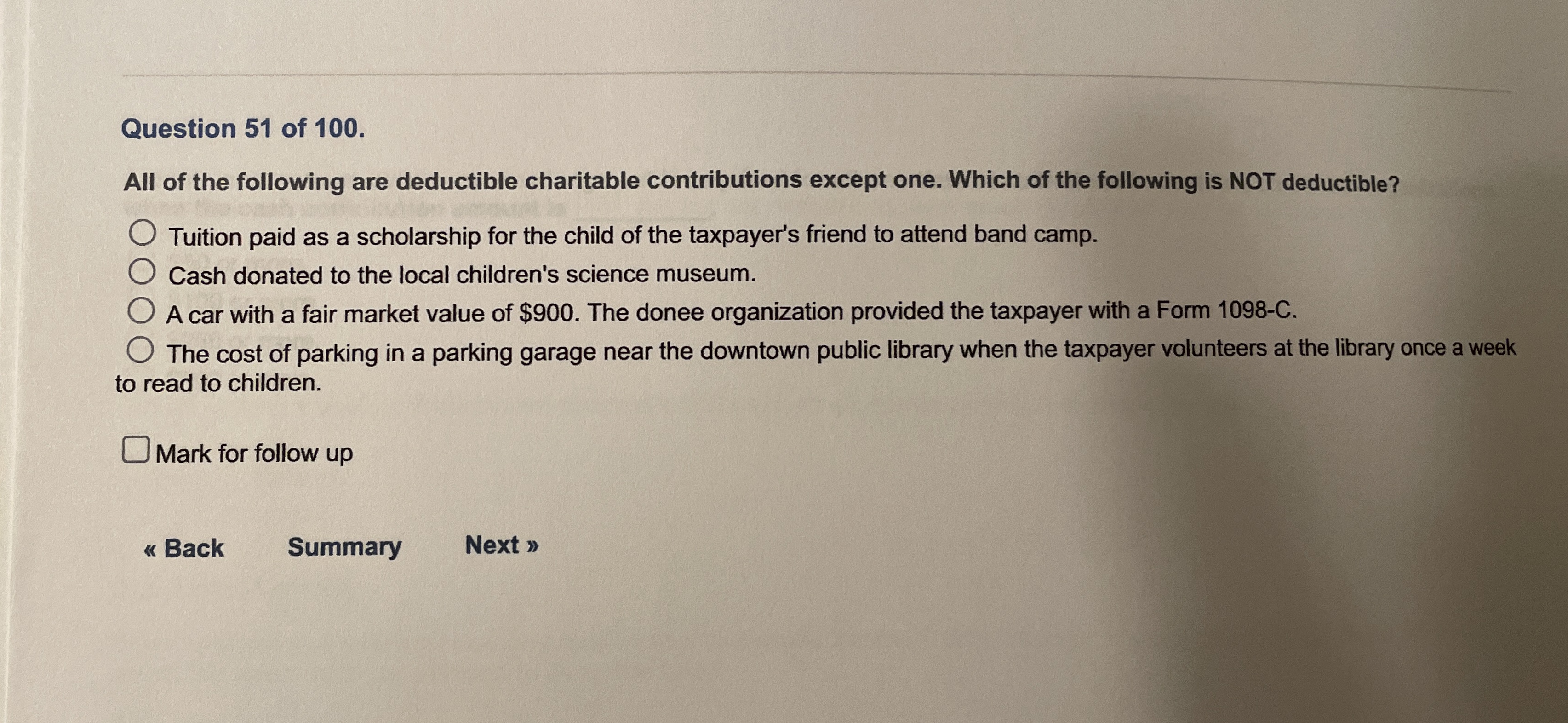Question 5 1 of 1 0 0 . All of the following are