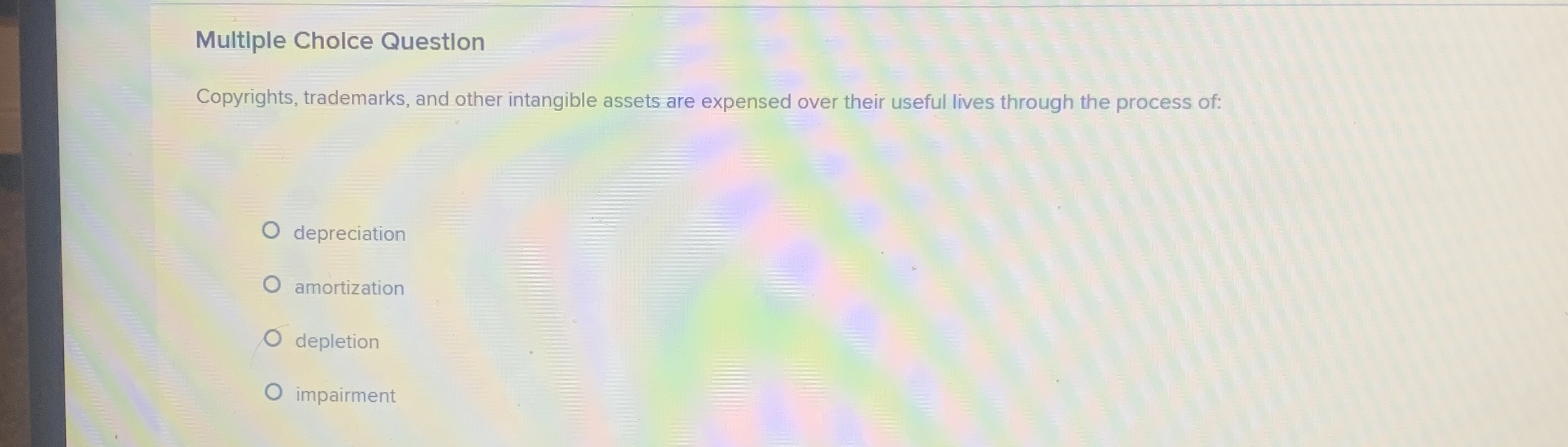 Multiple Cholce Questlon Copyrights, trademarks,