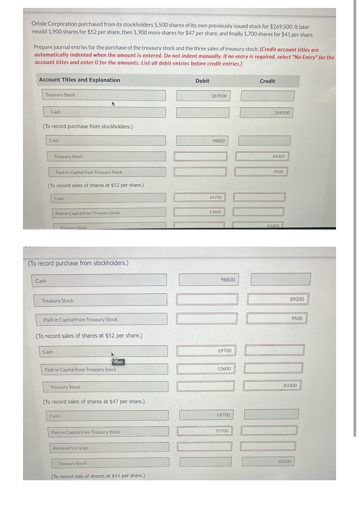 Oriole Corporation purchased from its