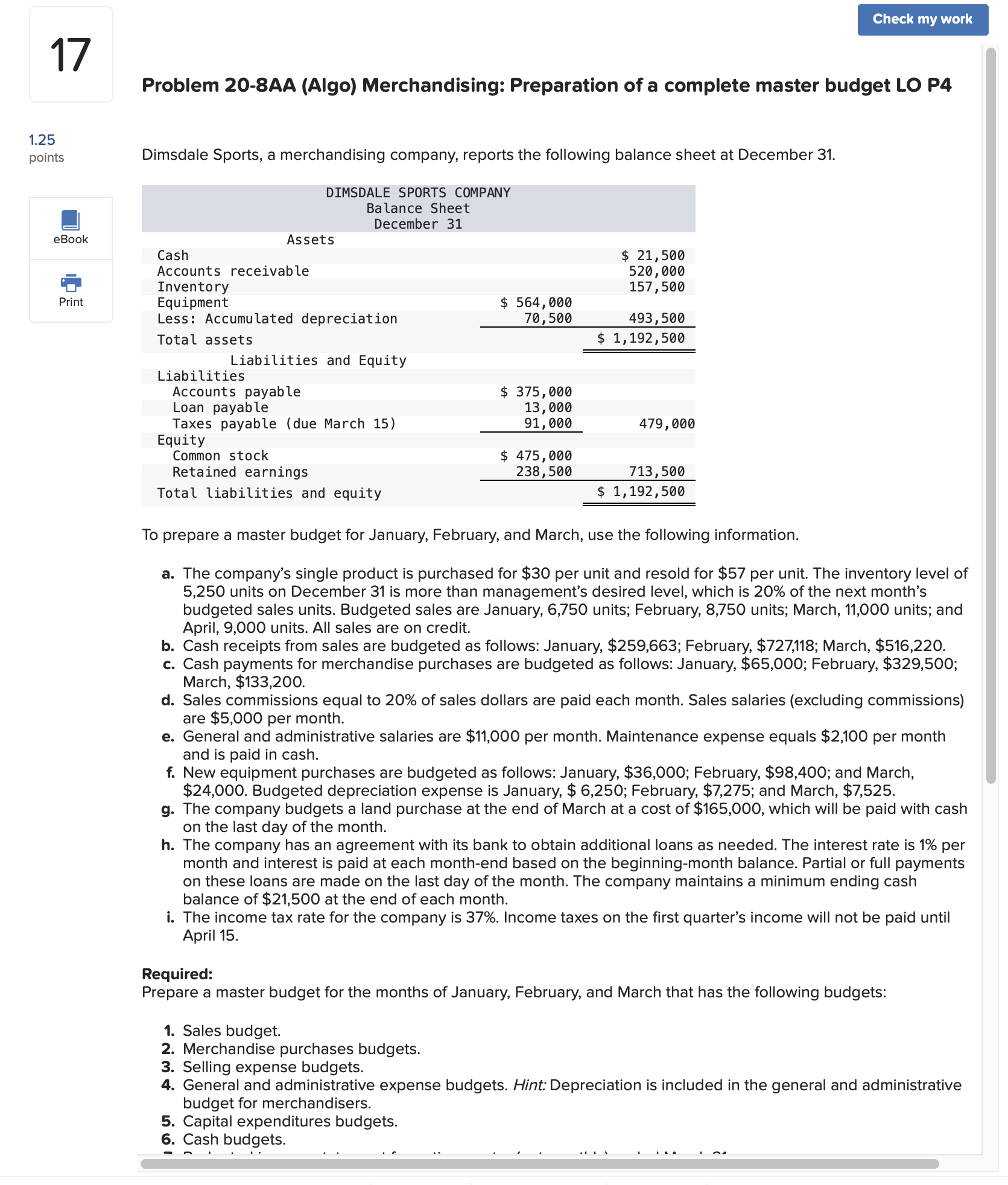 Problem 2 0 - 8 AA ( Algo ) Merchandising: