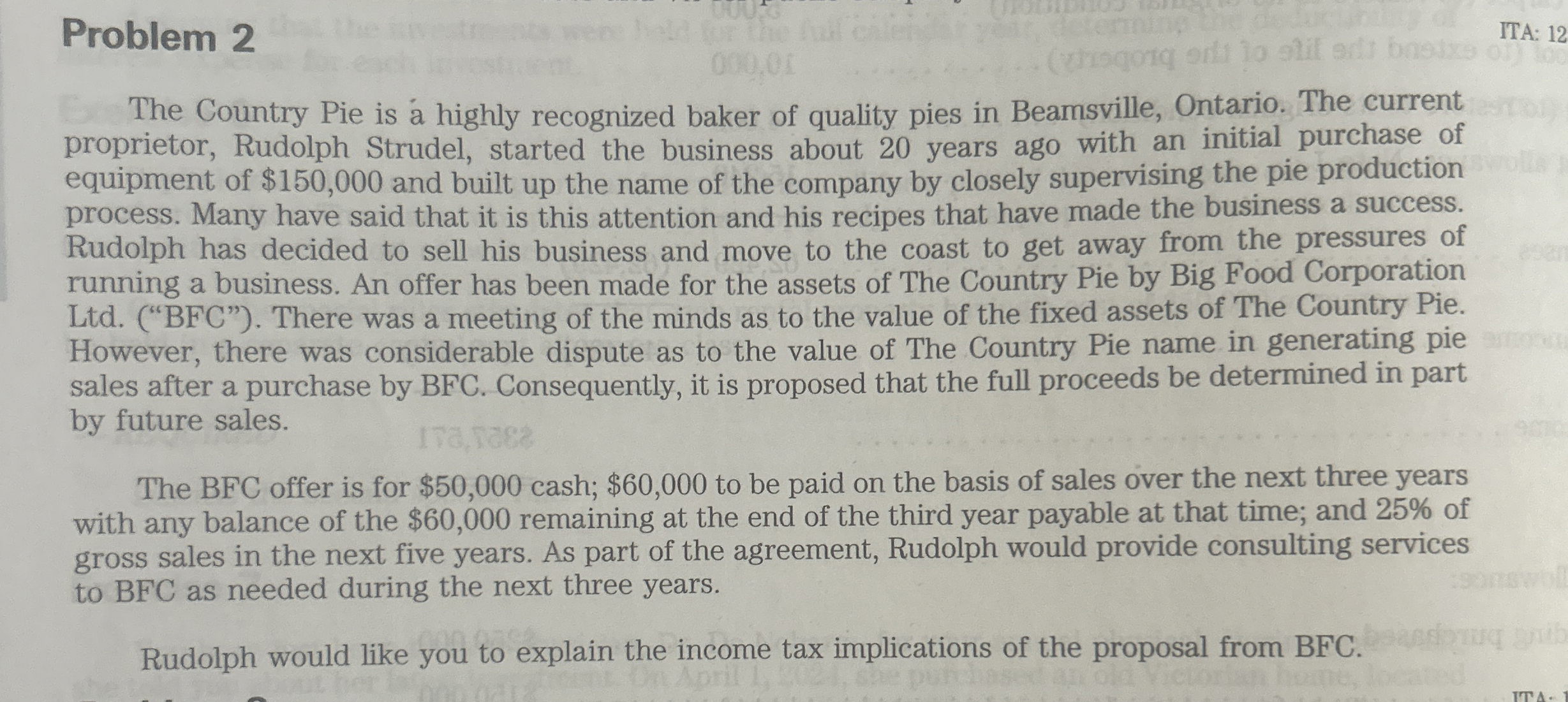 Problem 2 The Country Pie is a highly recognized