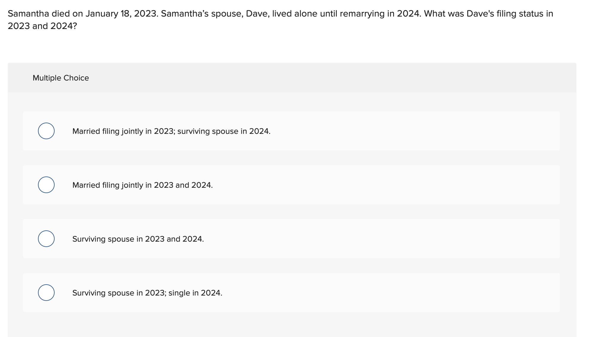 Samantha died on January 1 8 , 2 0 2 3 .