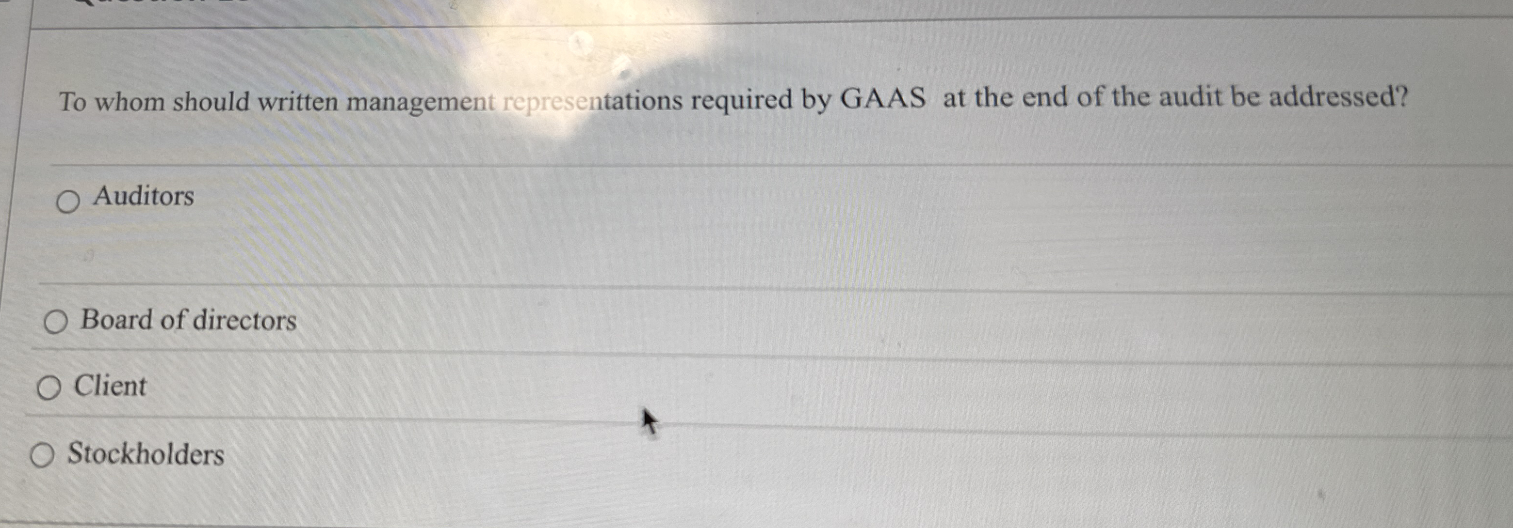 The audit procedures used in an observation of