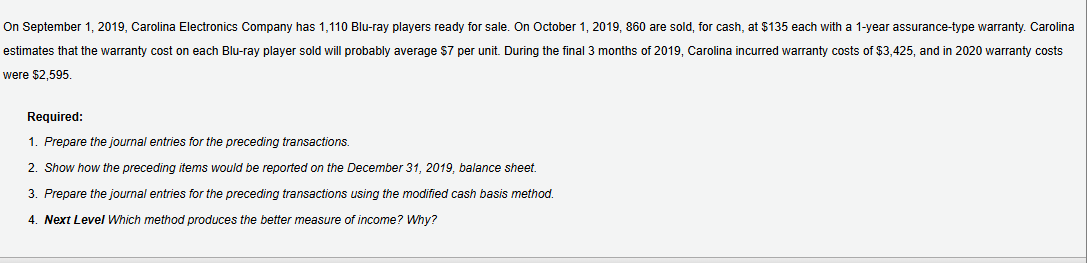 On September 1 , 2 0 1 9 , Carolina Electronics