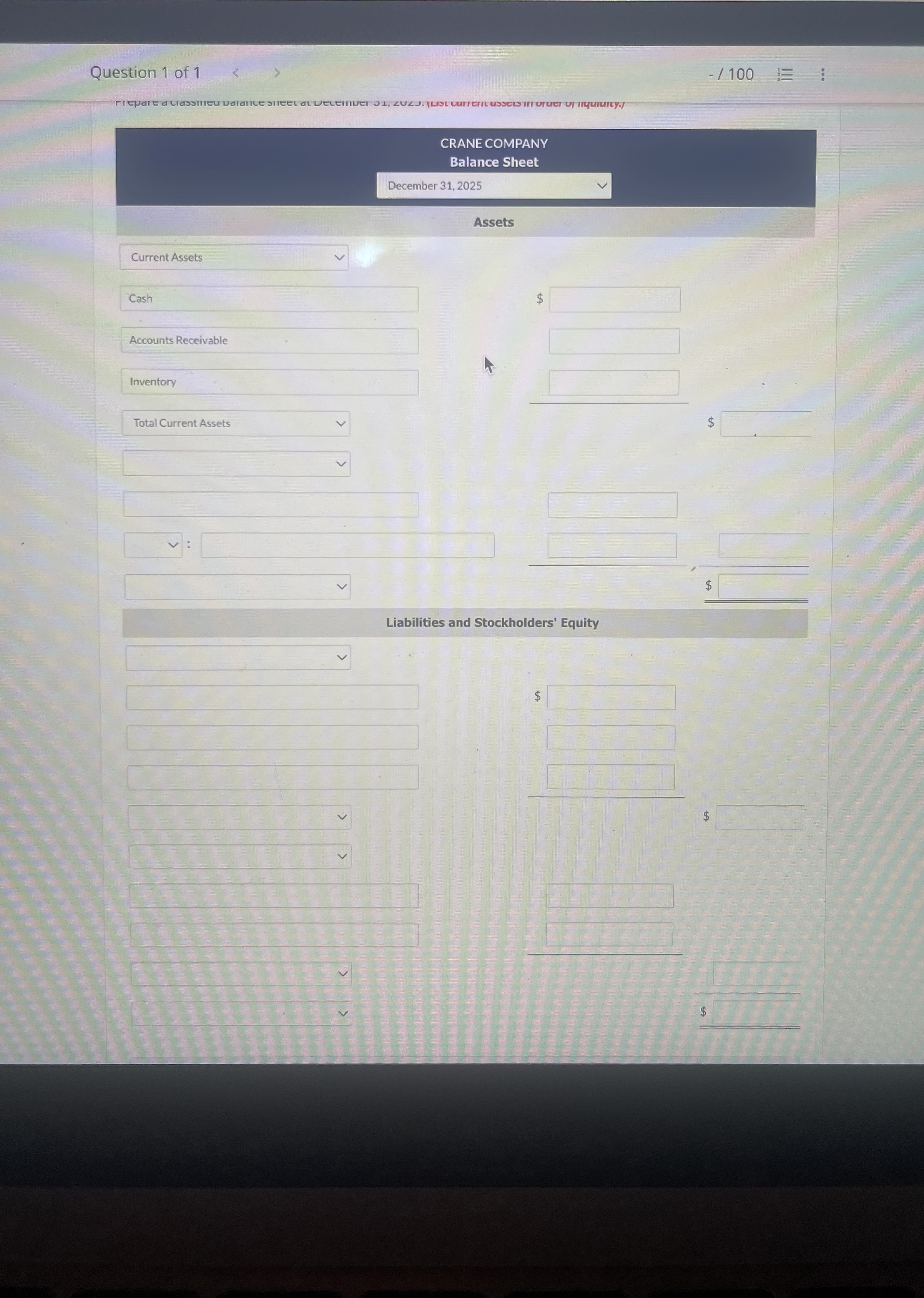Prepare an adjusted trial balance as of December