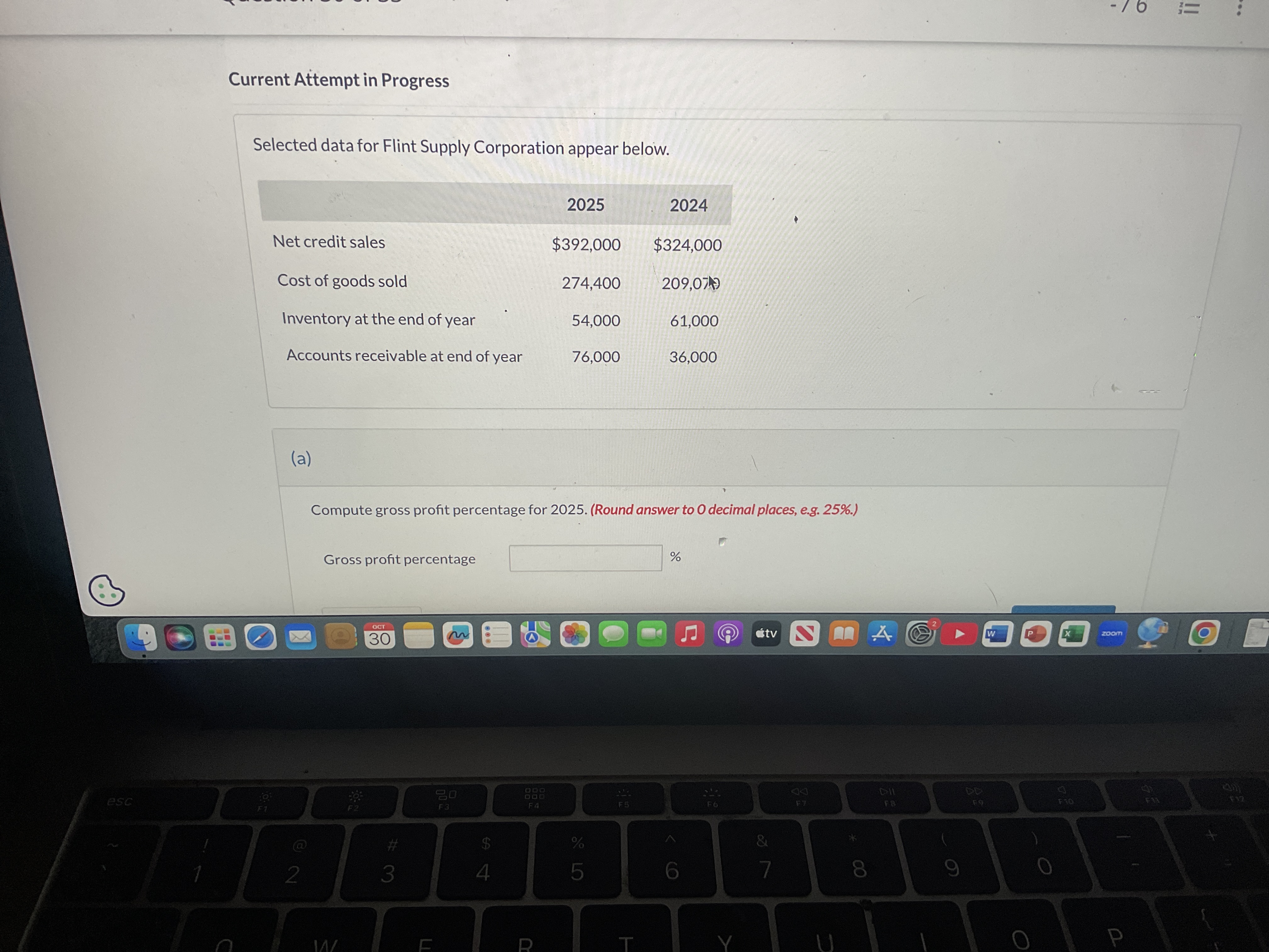 Current Attempt in Progress Selected data for