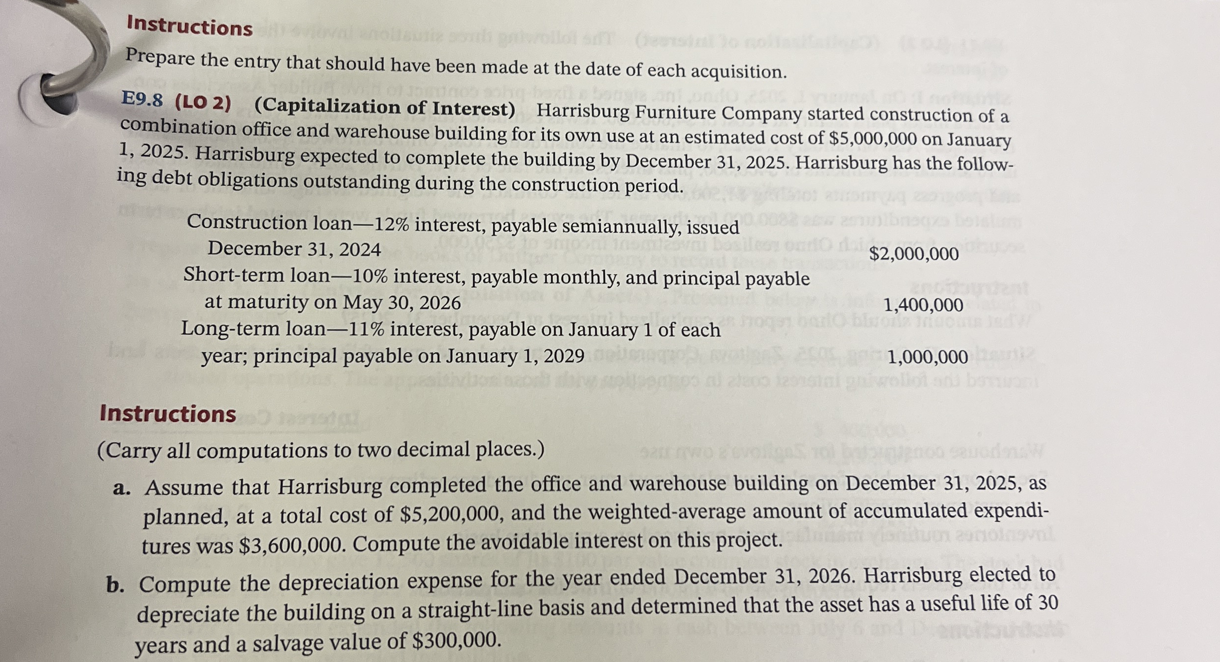 Instructions Prepare the entry that should have