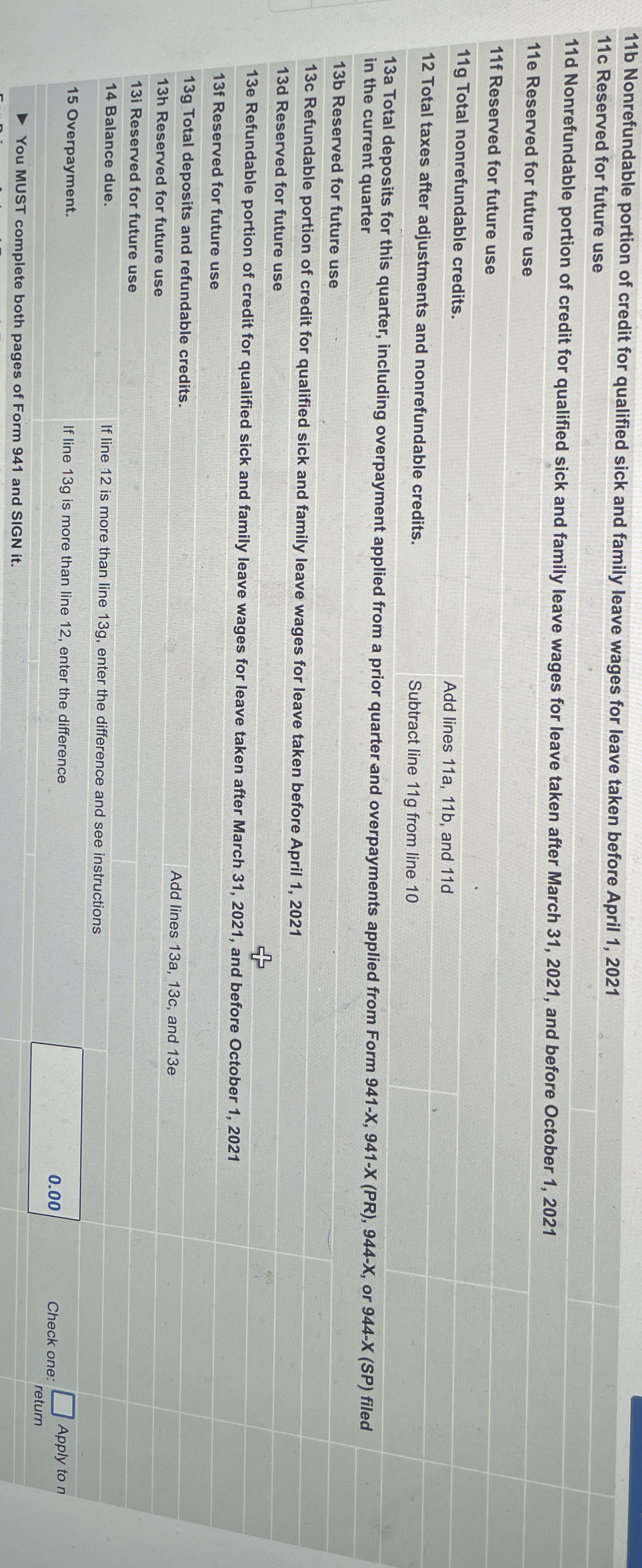 The first - quarter tax return needs to be filed