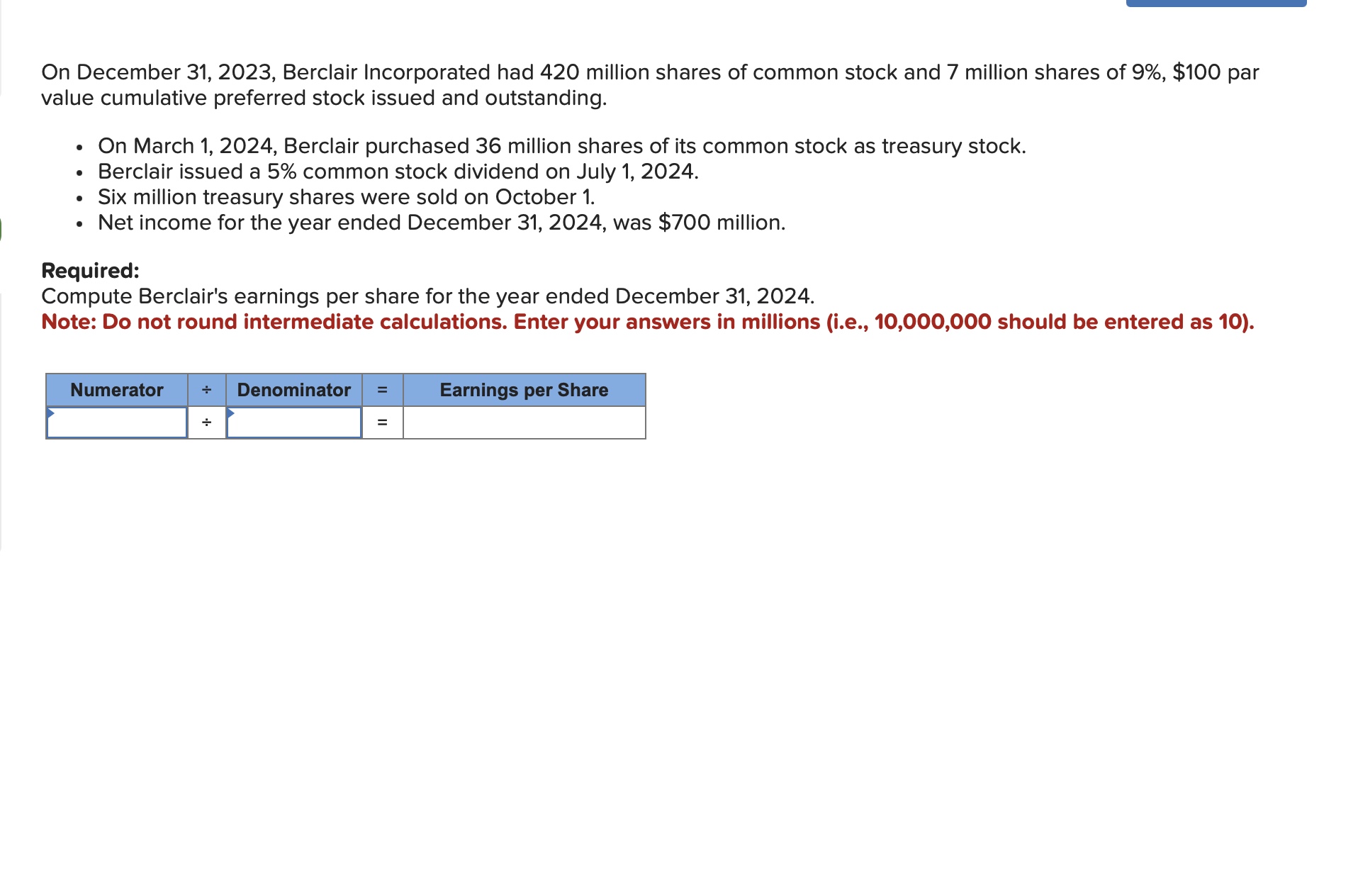 On December 3 1 , 2 0 2 3 , Berclair Incorporated