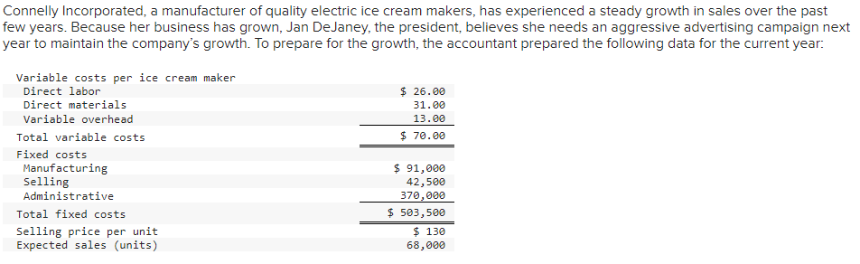 Connelly Incorporated, a manufacturer of quality