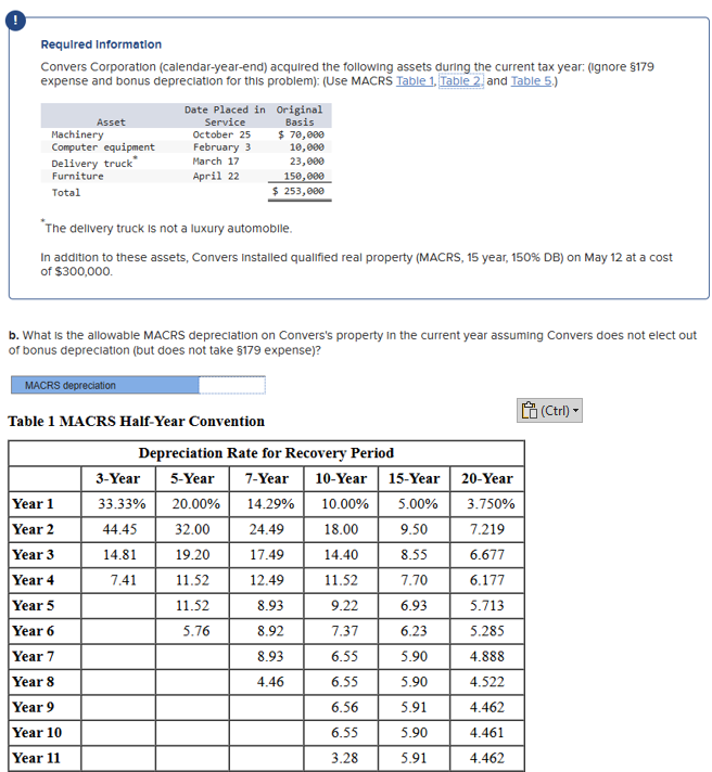 Required information Skip to question Convers