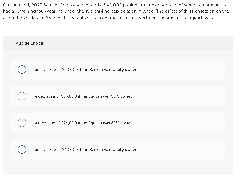 O n January 1 , 2 0 2 2 Squash Company recorded a