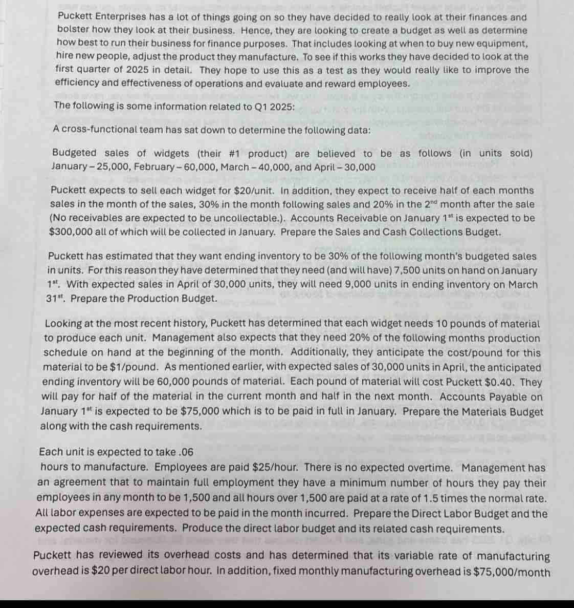 Puckett Enterprises has a lot of things going on