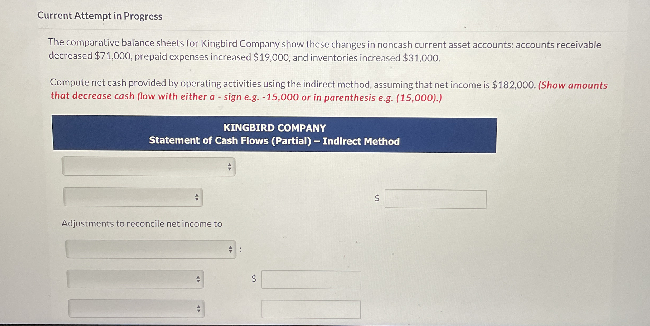 Current Attempt in Progress The comparative
