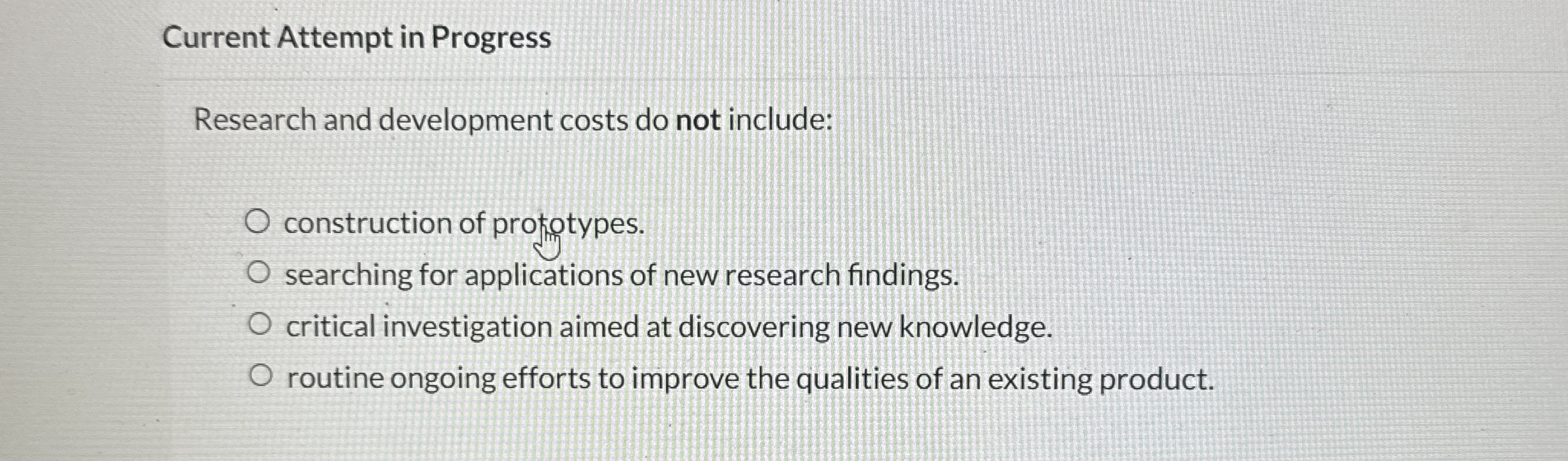 Current Attempt in Progress Research and