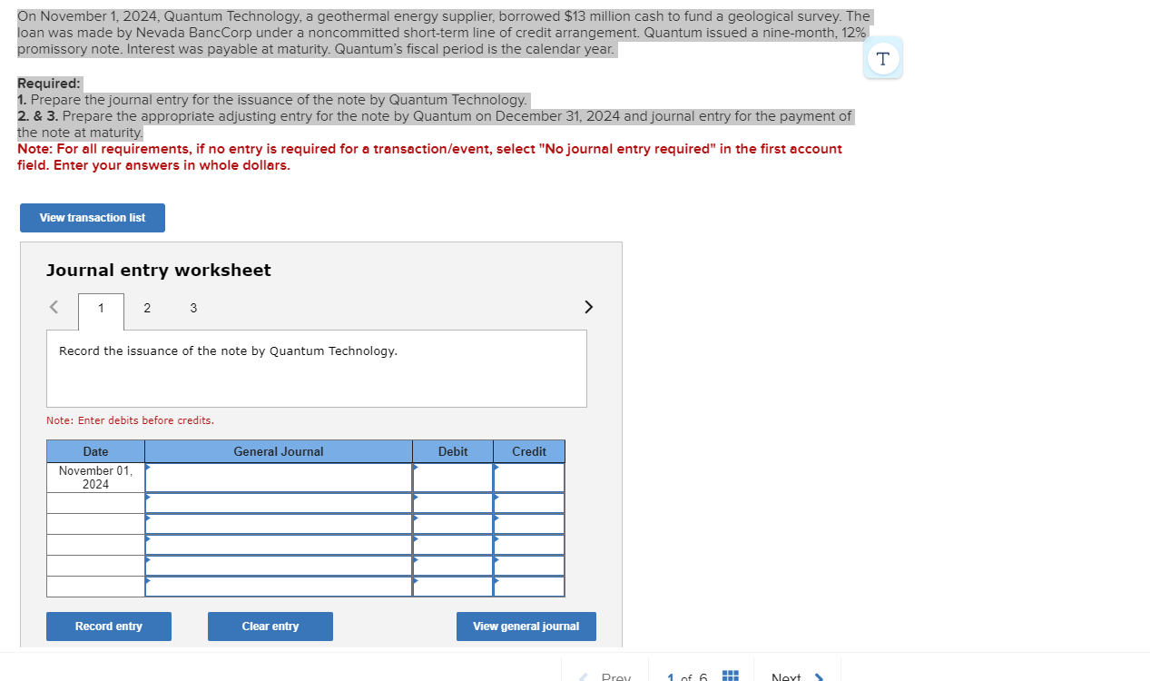 O n November 1 , 2 0 2 4 , Quantum Technology, a